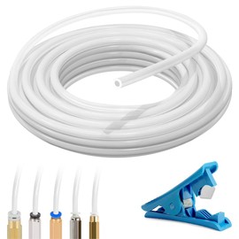 PTFE Hose, PTFE Teflon Tube 4 mm 5 m with Cutter for 3D Printers 1.75 mm Filament Accessories