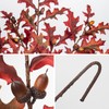 3 Pcs Fall Leaves Stems 30 inch Long Artificial Oak