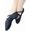 Zapatillas De Media Punta Lona Y Gamuza Para Ballet Dama