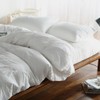 Eikei Washed Cotton Chambray Duvet Cover Solid Color Casual Modern