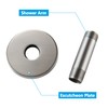 Straight Shower Arm with Flange, Ceiling Mount 3 Inches Rain