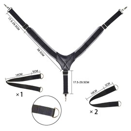 Work Suspenders for Support Belts, Y-Shape, Belt Loops, Heavy Duty and Lightweight