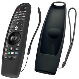 USTIYA Funda Control para LG Magic TV AN-MR600 AN-MR650 AN-MR18BA AN-MR19BA AN-MR20GA Case Protectora de Silicona Cover (Negro)