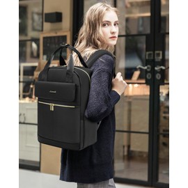 LOVEVOOK Backpack Women's Laptop School Backpack Teenager Girls with Laptop Compartment Travel Backpack Work Bag Daypack Waterproof School Bag Backpack Women Elegant for University Travel Office,