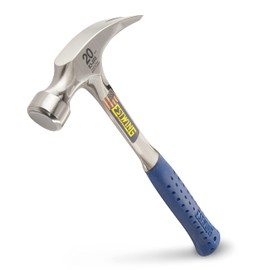 ESTWING Hammer - 20 oz Straight Rip Claw with Smooth Face & Shock Reduction Grip - E3-20S