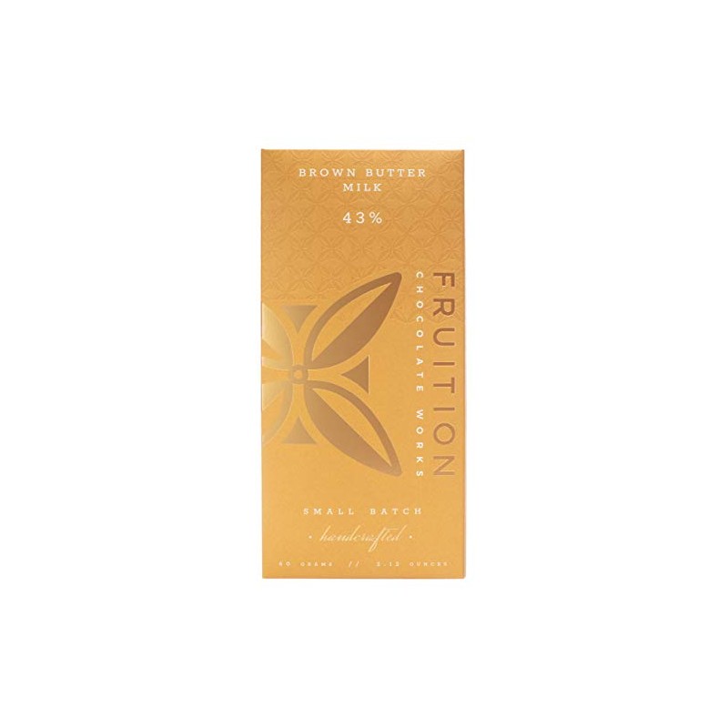 Fruition Chocolate Works Brown Butter 43% Milk Chocolate Bar, 2.12