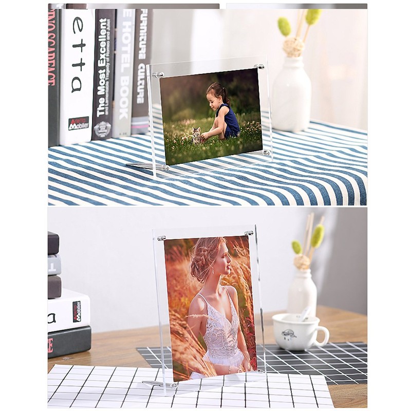 Wall Hanging Desktop Vertical Horizontal Acrylic Photo Frame Picture Frame