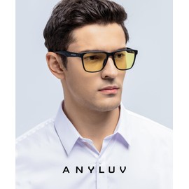 ANYLUV Blue Light Glasses for Men & Women, Stylish Blue Light Blocking Glasses, UV400 Protection & Anti Eyestrain Eyewear