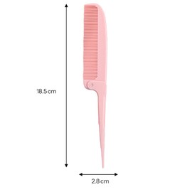 MONIXI Portable antistatic comb mini pocket comb foldable women's small travel foldable fine toothed comb hair styling tool plastic foldable comb for men and women (3#)