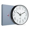 Lafocuse 3D Numbers Silent Wall Clock Black 30 cm Modern