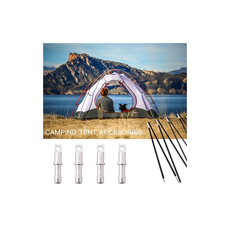 BRILLIANCE4U Aluminum Tent Poles Male End Tips Replacement Accessories Spare