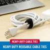 VELCRO Brand Heavy Duty Cable Ties Reusable | 60Pc Bulk