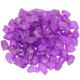 Rockcloud 1/2 lb Natural Titanium Coated Crystals for Wire Wrapping,Jewelry Making,Wicca and Reiki Crystal Healing, Purple