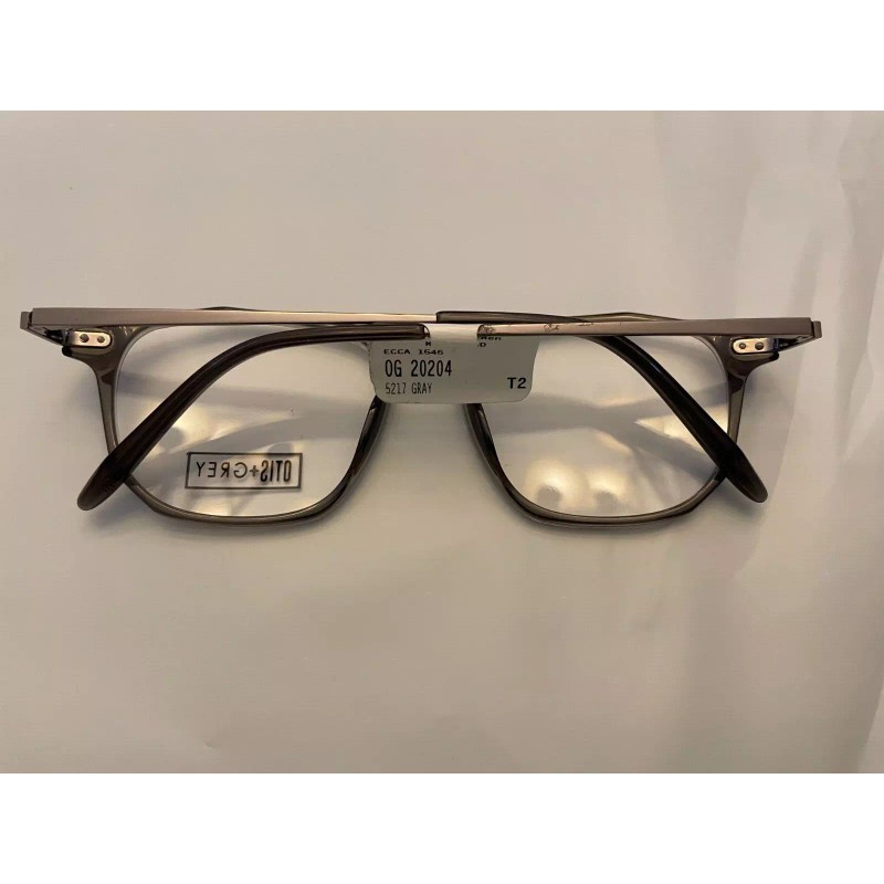 Otis+Grey Eyeglasses Frames OG 20204 GR Clear Grey Silver Round