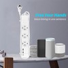 Smart Power Strip 3 Outlets 2 USB Ports 1 Type