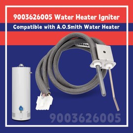 Dusledel 9003626005 Water Heater Igniters Compatible with A.O.Smith Water Heater Replaces 9003626005 900362115 9003627005 9003627115 9004041005 9004602215 100109355 Silicon Nitride Material Ignitors