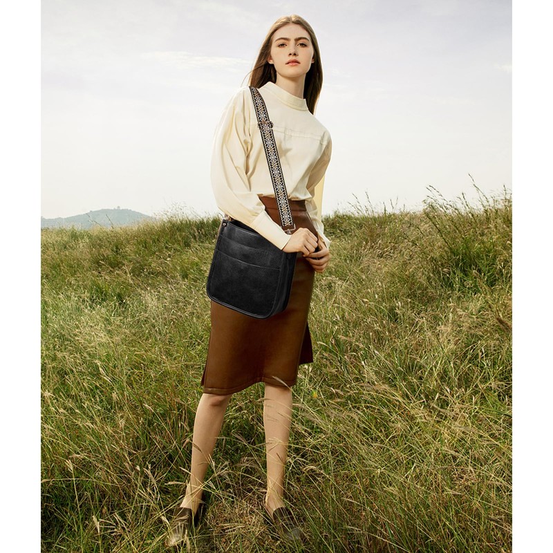 SENDEFN Women's Shoulder Bag, Large Capacity, Cross-body Leather, Shoulder Bag,