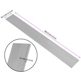 JEUIHAU 8 PCS 1095 Steel Flat Stock, High Carbon Annealed Knife Steel Bar Stock, High Carbon Steel Bar for Knife Making, 12 x 1.5 x 0.12 Inch