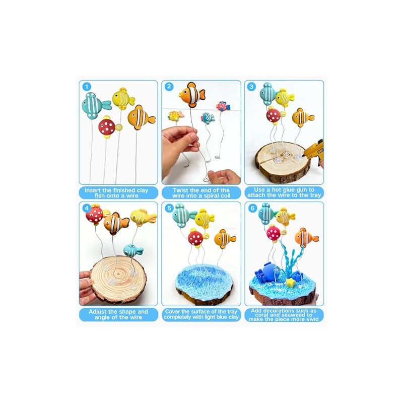 Air Dry Clay Set, 48 Colours Modelling Clay Air Drying