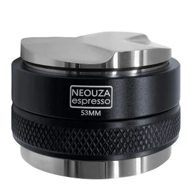 NEOUZA 53mm Coffee Distributor & Tamper 2-in-1, Compatible with Breville 54mm Portafilter (Barista Express/Pro/Bambino Plus), 304 Stainless Steel Adjustable Depth Dual Head Espresso Tool for Barista