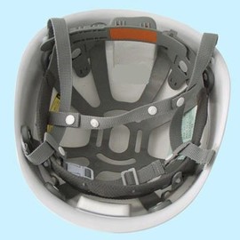 STARLITE Disaster Prevention and Safety Helmet White with KP (Shock Absorption Liner), MP Type, Made in Japan