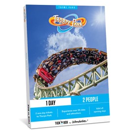 Tick&Box - Gift Box - Thorpe Park - Visit UK's Most Thrilling Theme Park - 1 Day Entry for 2 - Unique Idea - Valid for 2 Years