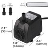 alizzy 150 GPH (570L/H) 10w Durable Small Submersible Water Pump