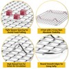 P&P CHEF 8.75 Inch Cooling Baking Rack Set of 2,