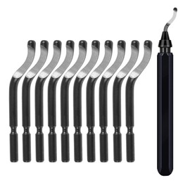 KEWAYO Deburring Tool (RB1100) Deburring Rotary Reamer Deburring Blade Replacement Blade (BS1010) Chamfer Cutter for Aluminum Iron Plastic Deburring