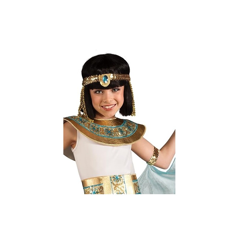 Disfraz Cleopatra, azul, pequeño