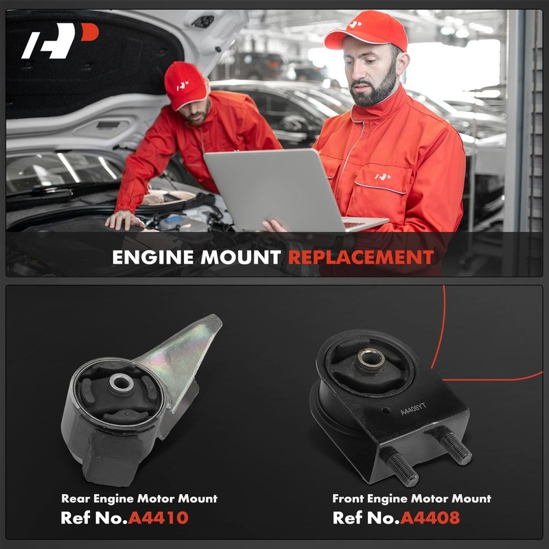 A-Premium 2PCS Front and Rear Engine Motor Mount Kit Compatible