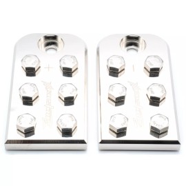 ILL Customz Pair ILL Customz 6 Spot Flat Lug Style Battery Terminal Blocks BOLT USE ONLY