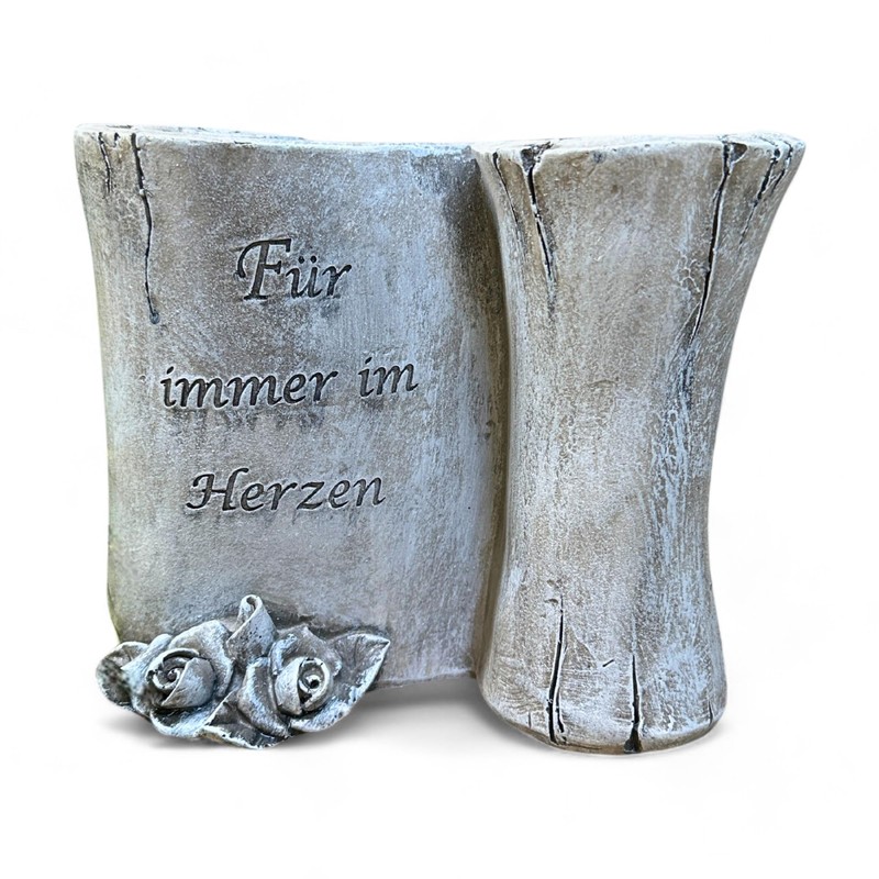 Grave Vase for Grave - Forever in the Heart -