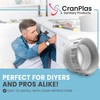 CranPlas 1-1/2" Flexible Pipe Connector | Universal Outlet Adapter for