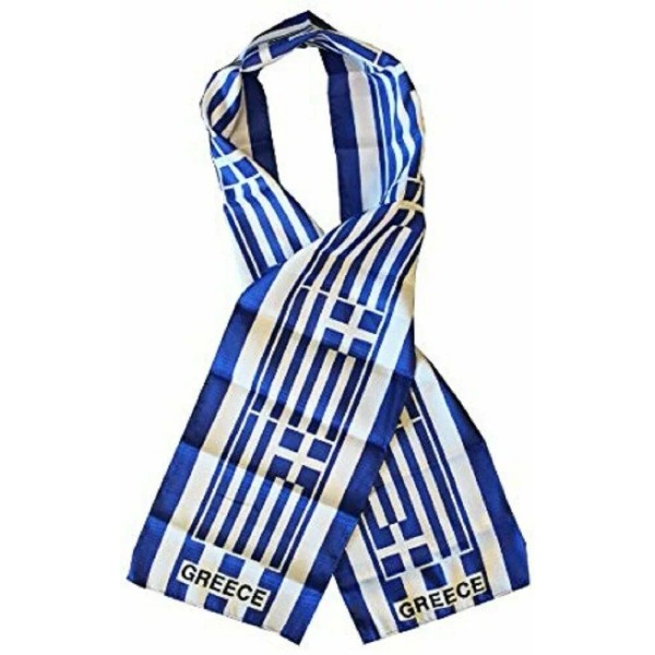 RFCO Greece Country Lightweight Flag Printed Knitted Style Scarf 8"x60"