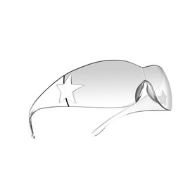 Rimless Y2K Sunglasses for Women Men,Trendy Shield Wrap Around Sunglasses Oversized Fashion Clear Frameless Sun Glasses