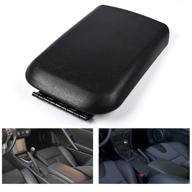 ALLGOOD Center Console Armrest Lid w/Latch Compatible with Ford Mustang