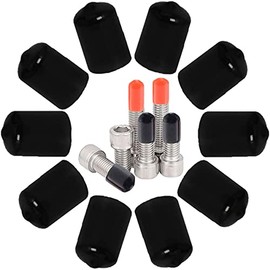 Aopin Bolt Caps Screw Thread Protectors Rubber Round End Cap Cover 0.79 Inch (20mm) PVC Flexible Tubing Pipe Protective Bolt Safety Cover | for Pipe Post Tubing Rod Cover 10 Pcs (Black)