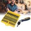 36Pcs Screwdriver Set Magnetic Rotatable Base 1/4 Socket Ratchet Screwdriver