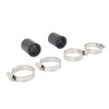 2Pcs 1in High Temp Pipe Clamps Connector Sturdy Exhaust Pipe