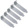 Audiophan PCI Slot Cover Screwless Black 5 Pack