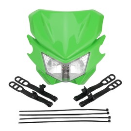 GOOFIT Motorcycle Dirt Bike Universal Headlights Fairing Light Headlamp for KX125 KX250 KXF250 KXF450 KLX200 KLX250 KLX450 Green