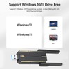 AX1800 WiFi 6 USB Adapter, Dual Band 2.4G+5G Wireless Network
