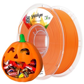 YXPOLYER PLA+ Filament Food Safe PLA Plus Food-Grade 1.75mm 3D Printing Filament 1kg 2.2lbs with PC Reusable Spool fit AMS System and Most FDM 3D Printers, Orange