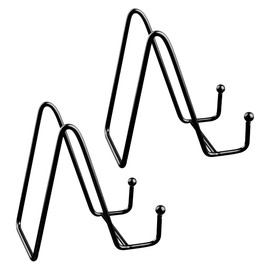 GLADFRESIT Easel Display Stand, Iron Plate Holder for Display Decorative Plate Dish Picture Frames Tabletop Art Crafts Living Supplies Bedroom(Black)