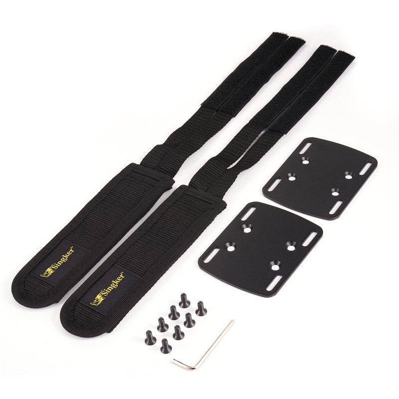 Singker Toe Clips Straps for Peloton Bike Adjustable Metal Pedal