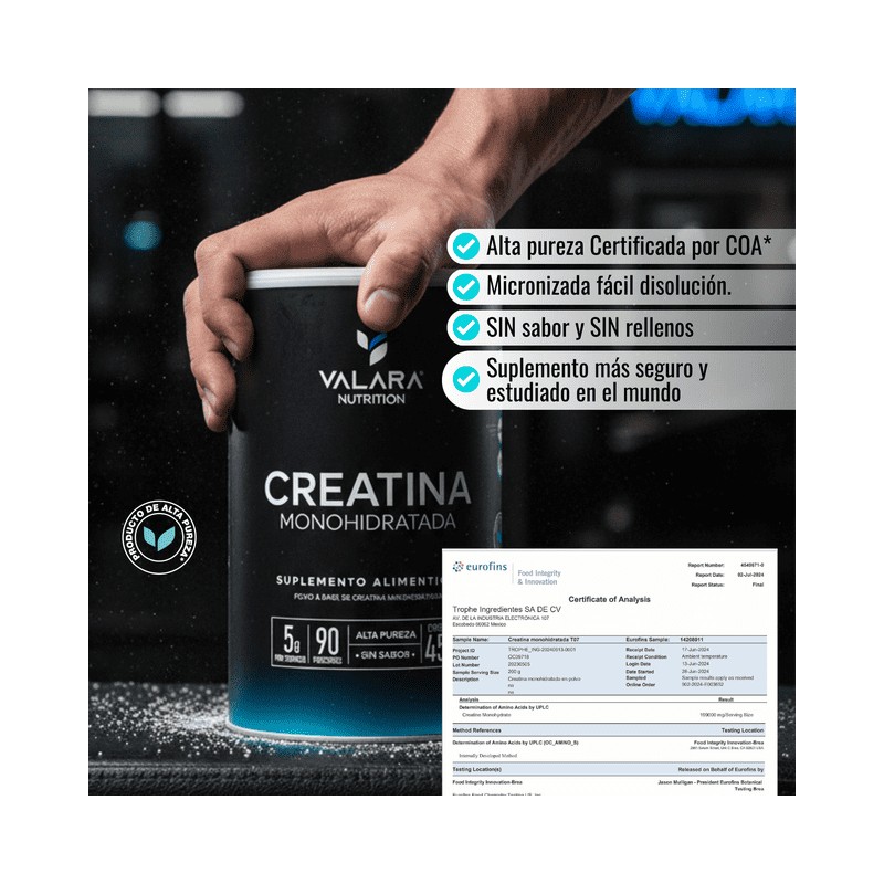 Creatina Monohidratada VALARA 450 g