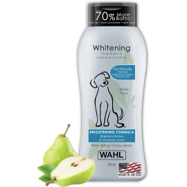 Wahl USA Whitening Shampoo White Pear scent for Pets - 24 oz - Model 820001A NEW
