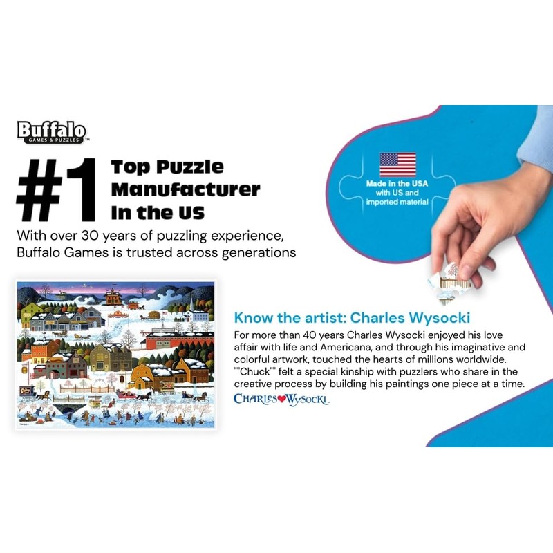 Buffalo Games - Hickory Haven Canal - Charles Wysocki -