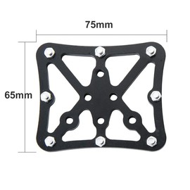 Clipless Clip-in Platform Adapter Pedal for Regular Shoes Compatible Shimano SPD Speedplay Aluminum Alloy Bike Pedal Adapter (Black)